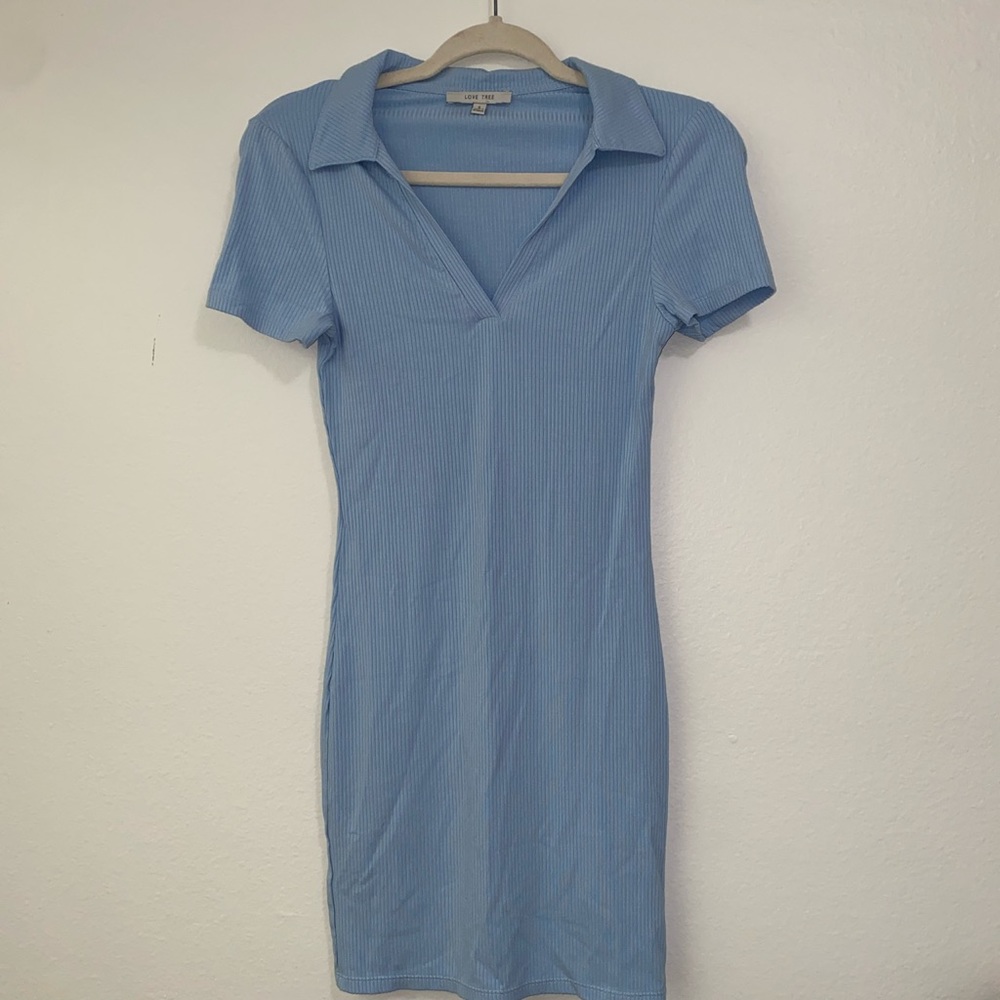 Baby Blue Mini Dress